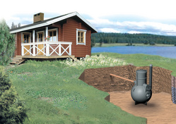 Labko® Saunakaivo 300 on saunan jätevesien käsittelyyn tarkoitettu jätevesijärjestelmä. 